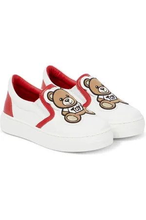 Moschino Slip-on leather sneakers