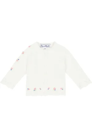 Tartine Et Chocolat Baby embroidered cotton cardigan