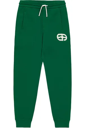 Emporio Armani Logo cotton-blend jersey sweatpants