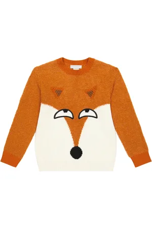 Stella McCartney Colorblock fox sweater