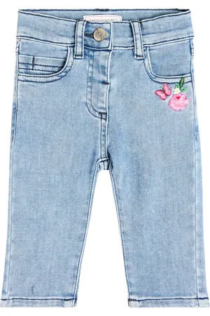 MONNALISA Baby embroidered jeans