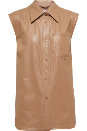 Stand Studio Arya faux leather top