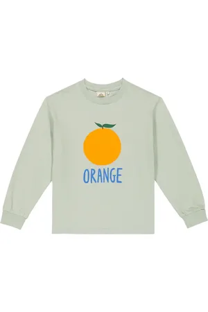 Jelly Mallow Printed long-sleeved cotton T-shirt