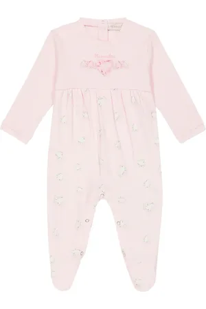 MONNALISA Baby printed cotton jersey onesie