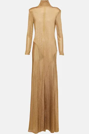Tom Ford Turtleneck jersey gown