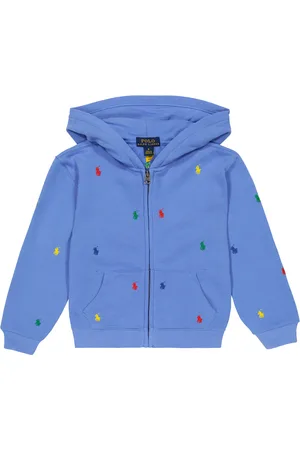Ralph Lauren Logo embroidered cotton-blend hoodie