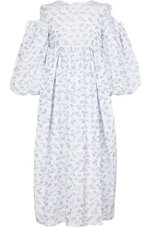 Cecilie Bahnsen Jet cotton fil coupÃ© midi dress