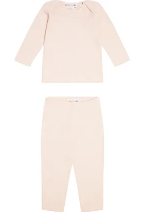 BONPOINT Baby Fili cotton and cashmere sweater and pants set