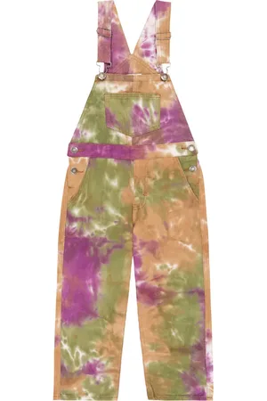 Molo Aer tie-dye denim overalls