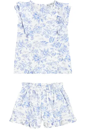 Tartine Et Chocolat Floral cotton top and shorts set