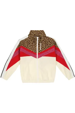Palm Angels Glitter-embellished track jacket
