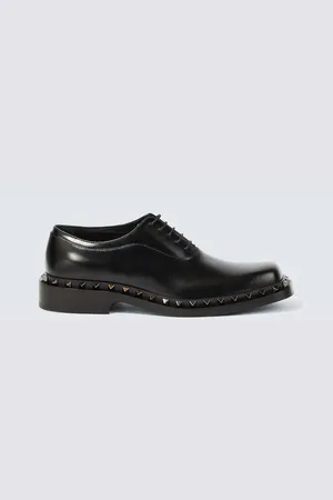 VALENTINO GARAVANI Rockstud leather Oxford shoes
