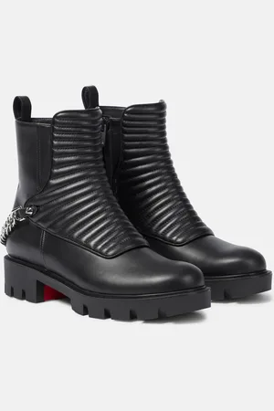 Christian Louboutin Maddic Max leather combat boots