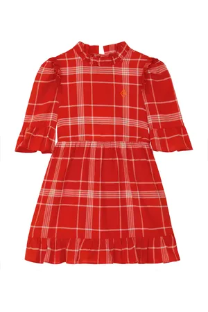 The Animals Observatory Tortoise check cotton dress