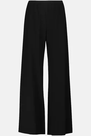 The Row Gala high-rise wide-leg cady pants
