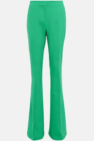 The Attico Rachel high-rise flared crÃªpe pants