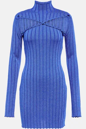 DION LEE Braided wool minidress