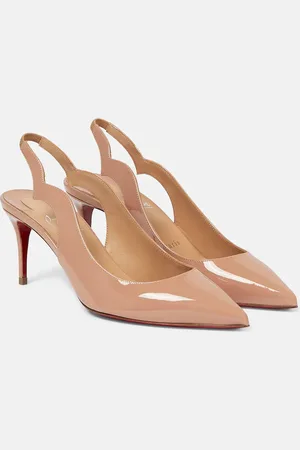 Christian Louboutin Patent leather slingback pumps