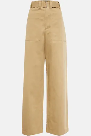 LEMAIRE Belted high-rise wide-leg pants