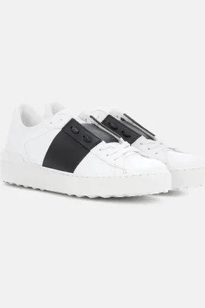 VALENTINO GARAVANI Open leather sneakers
