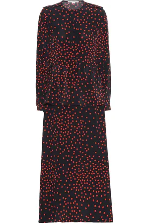 Stella McCartney Polka-dot silk-crÃªpe maxi dress