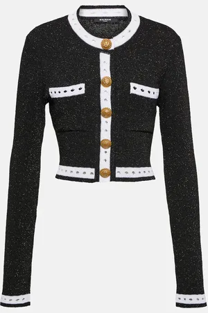 Balmain Embellished knit cardigan