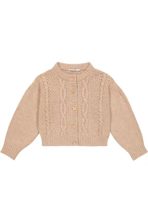 The New Society Enzo cable-knit wool-blend cardigan