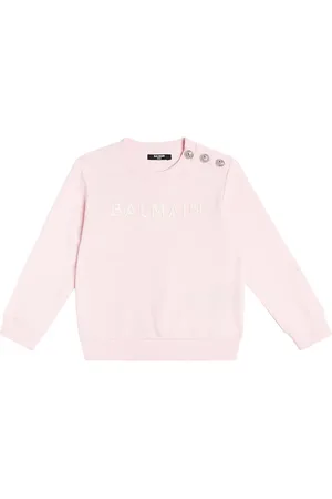 Balmain Logo cotton jersey sweatshirt