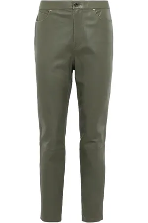 RTA Manuela high-rise leather pants