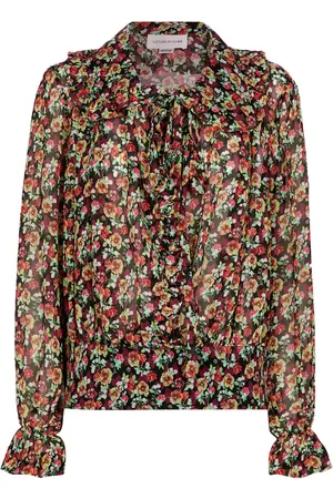 Victoria Beckham Floral silk blouse