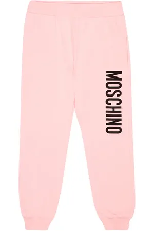 Moschino Printed cotton jersey sweatpants
