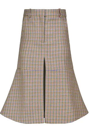 Stella McCartney Plaid midi skirt