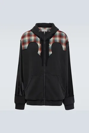Maison Margiela X Pendleton checked cotton hoodie