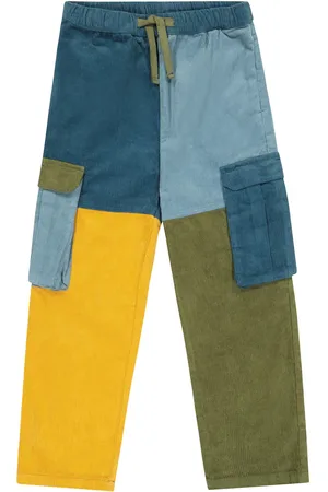 Stella McCartney Colorblocked corduroy pants