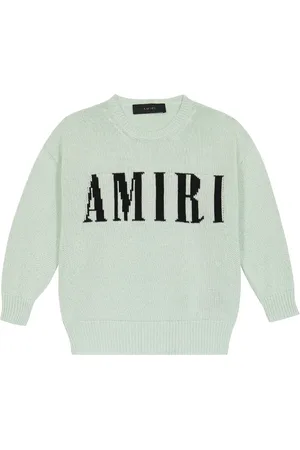 AMIRI Intarsia-knit cotton and cashmere sweater