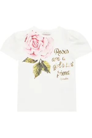 MONNALISA Printed cotton-blend T-shirt