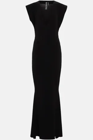 Norma Kamali V-neck maxi gown