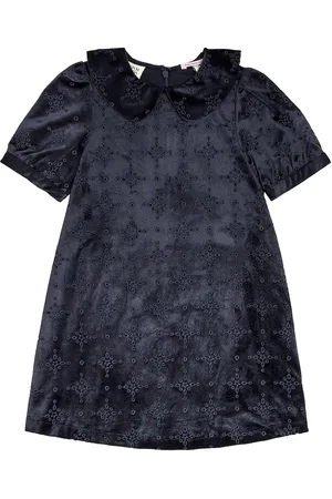 Scotch&Soda Broderie anglaise velvet dress
