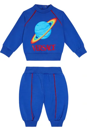 VERSACE Baby printed cotton-blend jersey tracksuit
