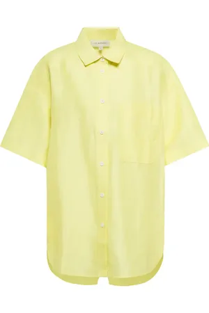 Lee Mathews Sparrow linen-blend shirt