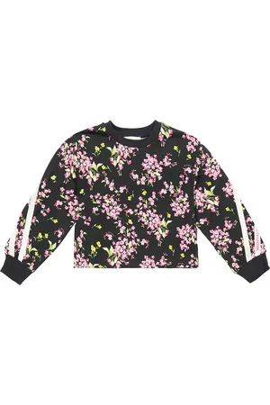 MONNALISA Floral jersey sweatshirt