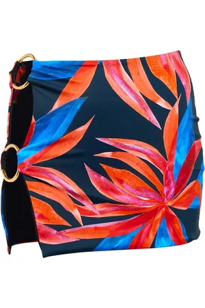 Louisa Ballou Double Ring printed miniskirt