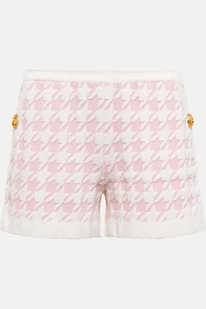Balmain Houndstooth low-rise shorts