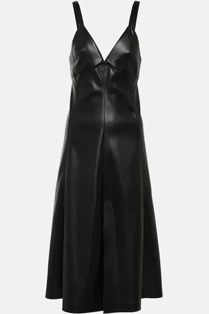 Stella McCartney Faux leather slip dress