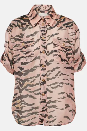 ZIMMERMANN Matchmaker Safari linen and silk shirt