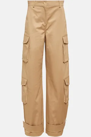 VALENTINO High-rise wide-leg cargo pants