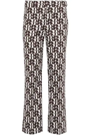 Max Mara Efeso printed cotton slim pants