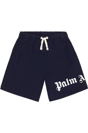 Palm Angels Logo cotton jersey shorts