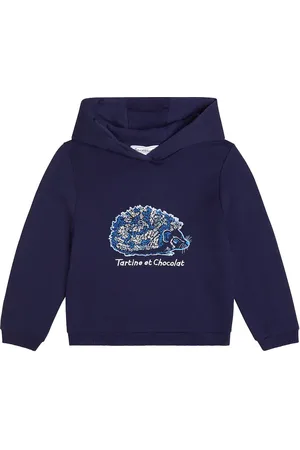 Tartine Et Chocolat Embroidered cotton jersey hoodie