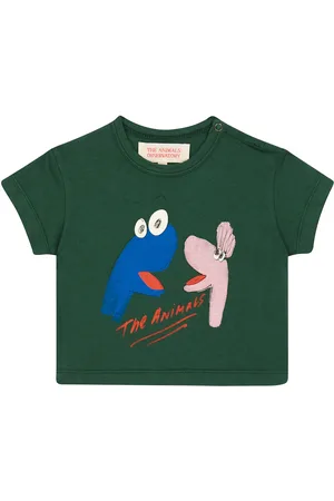 The Animals Observatory Baby Rooster cotton jersey T-shirt